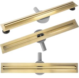 Odtokový žlab REA NEOX SLIM PRO 90 cm, zlatý kartáčovaný