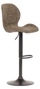 Autronic COWBOY - židle barová - hnědá, textil + kov