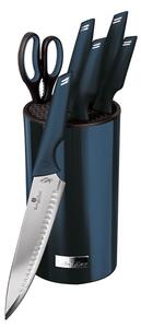 BERLINGERHAUS Sada nožů ve stojanu 7 ks Metallic Line Aquamarine Edition BH-2791