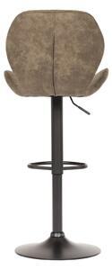 Autronic COWBOY - židle barová - hnědá, textil + kov