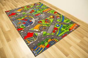 Dětský koberec Clever Town uličky