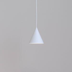 Nowodvorski Lighting Závěsné světlo ZENITH, bílé, Ø 11 cm, kov, GU10, stmívatelný, Bílá / opál, Obývací pokoj / jídelna, kov, Moderní