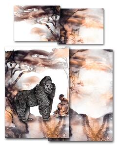 Povlečení Veba GEON tisk Africké léto gorila Velikost: 140x200 cm + 70x90 cm