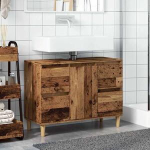Skříňka pod umyvadlo old wood 80 x 33 x 60 cm kompozitní dřevo