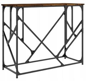 Konzolový stolek z dubu 100x40x80 cm, kouřový dub