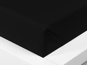 XPOSE® Bavlněné prostěradlo - černé 140x225 cm