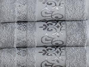XPOSE® Bambusový ručník CATANIA - světle šedá 50x90 cm