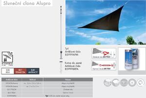 Sluneční clona DOPPLER AluPro trojúhelník 500 x 500 x 500 cm antracit
