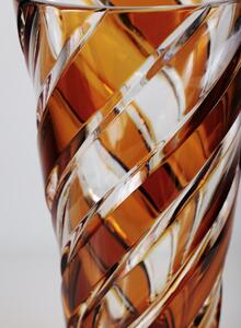 Svítidlo Skleněná váza pruhy výška 18 cm