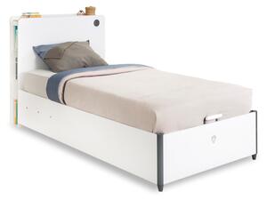 Čilek Studentská postel s úložným prostorem vyklápěcí 100x200 cm White