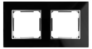 Elhard Skleněný dvojrámeček Royal Glass Elegant, černý YE3102B