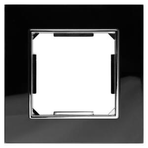 Elhard Skleněný jednoduchý rámeček Royal Glass Elegant, černý YE3101B