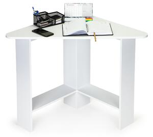 ModernHOME Moderní bílý rohový počítačový stůl