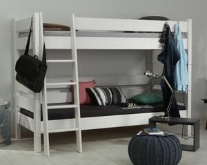 Patrová postel Sendy, výška 180 cm, bílá 90/200 smrk bílá
