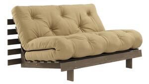 Rozkládací pohovka v béžovohořčicové barvě 140 cm Roots – Karup Design