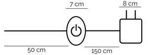 ONLI - LED Stojací lampa TWIST LED/24W/230V 4000K černá