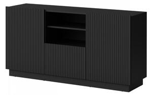 Komoda Ceroza 150 2D1SZ, Barva: černá 5903211454332