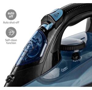 Nedis IRON2000 - Napařovací žehlička 2600W/230V černá/modrá