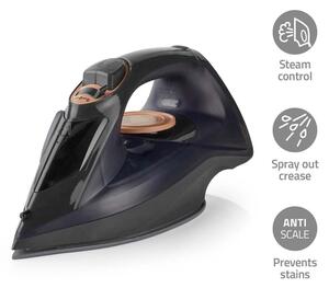 Nedis IRON1000 - Napařovací žehlička 2200W/230V černá