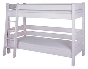 Patrová postel Sendy, výška 155 cm, buk bílá 90/200 buk - cink bílá