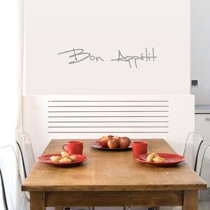 FUGU samolepka na zeď-Bon Appétit Barva: černá 070, Rozměr: Bon Appétit 58 x 12 cm