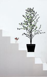 FUGU Samolepka na zeď- Strom v květináči Barva: černá 070, Druhá barva: růžová 045, Rozměr: strom v květináči 76 x 120 cm