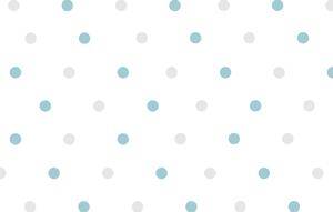 FUGU Samolepky na zeď Puntíky 3 cm - eko přemístitelné Barva: puntíky - šedé a modré
