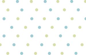 FUGU Samolepky na zeď Puntíky pastelové duo - eko přemístitelné Barva: puntíky - zelené a modré, Rozměr: puntíky 5 cm