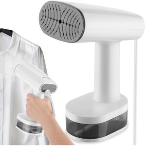 Tectake Parní žehlička se 4 režimy a adaptérem na láhev, 370 ml, 1640 W - bílá