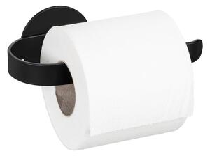 Matně černý samodržící kovový držák na toaletní papír Bivio – Wenko