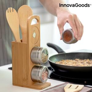 InnovaGoods Bambusový set do kuchyně s kořenkami