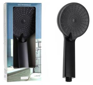 Bathroom Solutions® Sprchová hlavice, 3 nastavení, černá