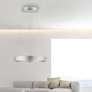 Paul Neuhaus Závěsné LED svítidlo PURE E-Clipse, 53W, ø 70 cm, 2700-5000K, elektricky nastavitelná výška Barva: Šedá