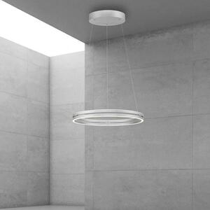 Paul Neuhaus Závěsné LED svítidlo PURE E-Loop, 53W, ø 70,1 cm, 2700-5000K, elektricky nastavitelná výška Barva: Šedá