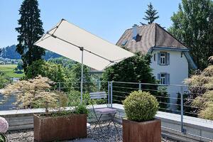 Slunečník SUNCOMFORT Flex Roof 210 x 150 cm přírodní