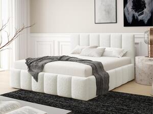 Čalouněná postel s úložným prostorem Taesa Boucle, Rozměr postele: 140 x 200 cm, Barva:: Lambi 01 5903211520785