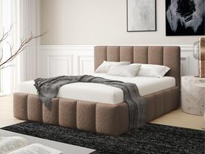 Čalouněná postel s úložným prostorem Taesa Boucle, Rozměr postele: 140 x 200 cm, Barva:: Lambi 04 5903211520808