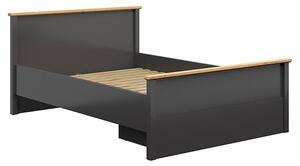 Pohodlná a prostranná postel 140 do ložnice Hesen - Black Red White - BRW