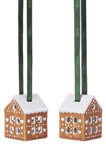 Keramické vánoční ozdoby Gingerbread – set 2 ks