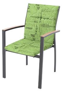 Doppler SPOT 8615 nízký - polstr na židli a křeslo 100 x 48 x 5 cm zelená