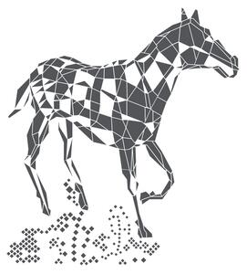 FUGU Geo Kůň - samolepka na zeď Barva: tmavě šedá 073