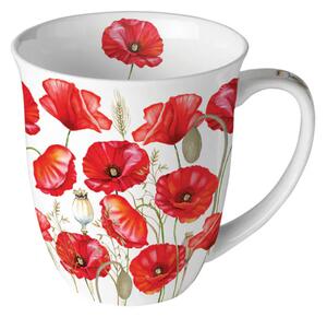 Porcelánový hrnek Máky 400 ml