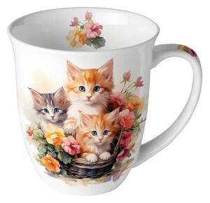 Porcelánový hrnek Koťata 400 ml