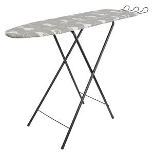 Erga Model Irit Black, žehlící prkno 120x30x80 cm, černá-vícebarevné, ERG-SEP-10DESIRITBLA