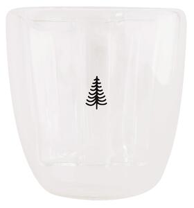 Dvoustěnná sklenice na čaj Fir Tree 200 ml