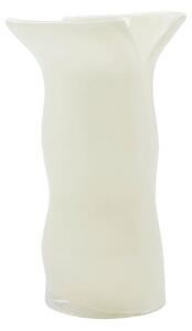 Skleněná váza Cuff Off-white