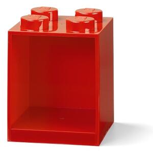 Brick 4 závěsná police, více variant - LEGO Barva: červená