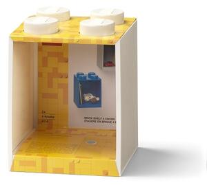 Brick 4 závěsná police, více variant - LEGO Barva: bílá