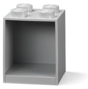 Brick 4 závěsná police, více variant - LEGO Barva: šedá