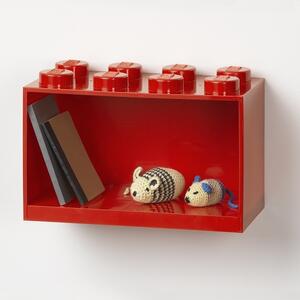 Brick 8 závěsná police, více variant - LEGO Barva: červená